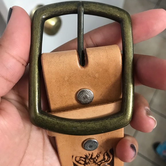 100% leather belt / cinturón - Picture 2 of 6